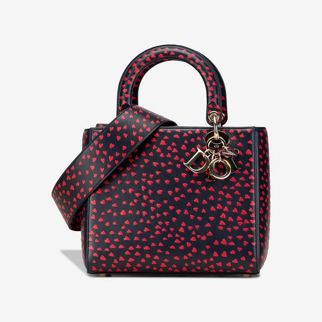 Dior Lady Medium Calf Black / Red in Black, Multicolour, Red Calfskin from SACLÀB, photo 2 of 2