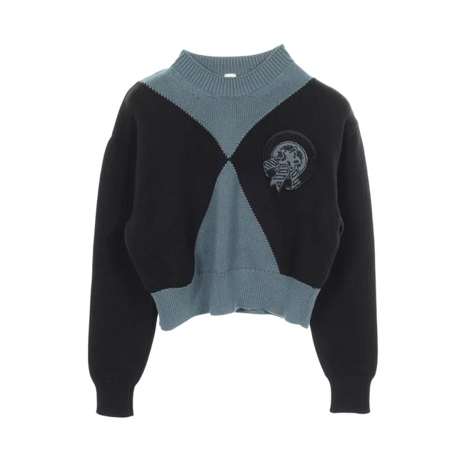 Hermès Knit Candy Libris Cropped Cotton Silk Sweater in Silk from The Reluxe
