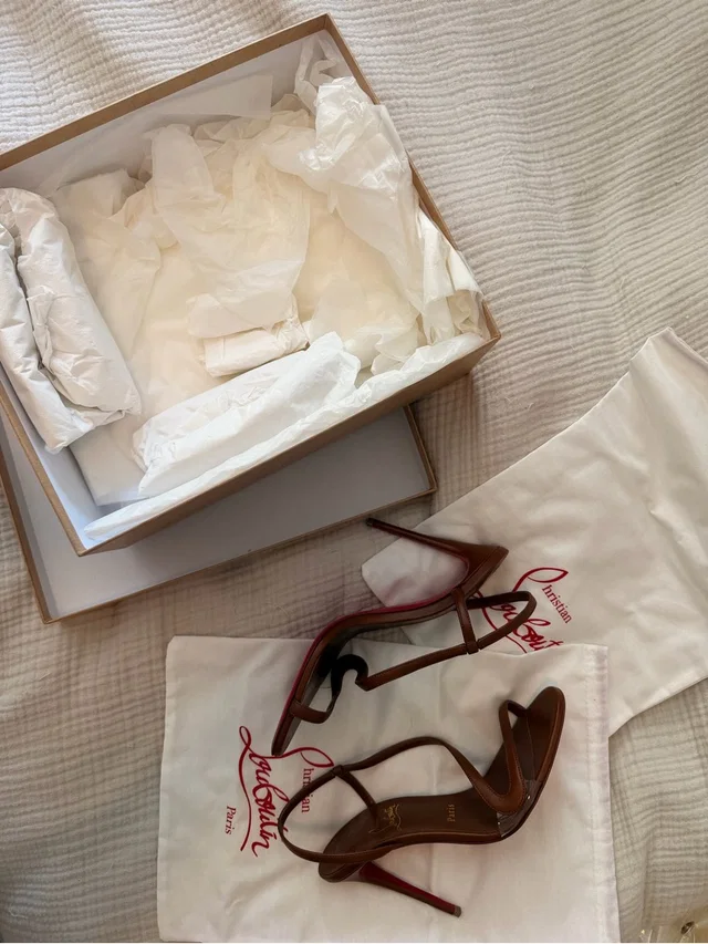 Size 37 - Christian Louboutin Rosalie in red|brown from Poshmark