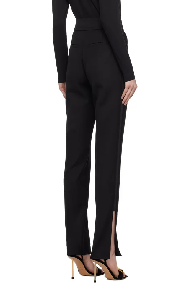 JACQUEMUS Black Les Classiques 'Le Pantalon Tibau' Trousers, photo 3 of 4 from SSENSE
