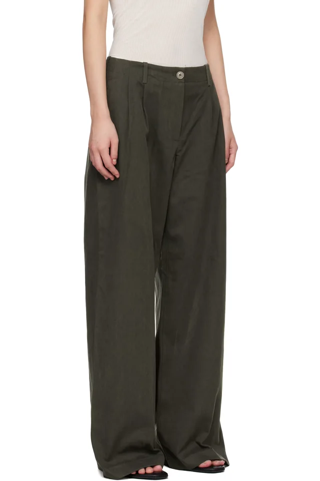 OUR LEGACY Brown Bridge Chino Trousers, photo 2 of 4 from SSENSE
