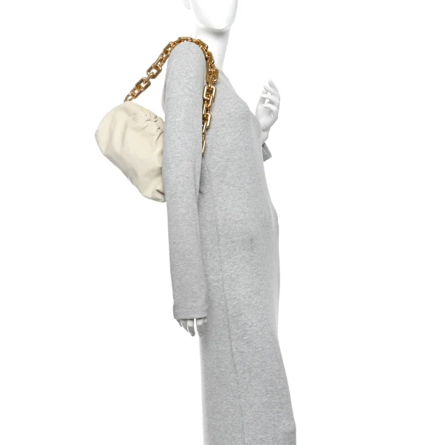 Bottega Veneta The Pouch Chain Plaster in Calfskin from FASHIONPHILE, photo 2 of 12