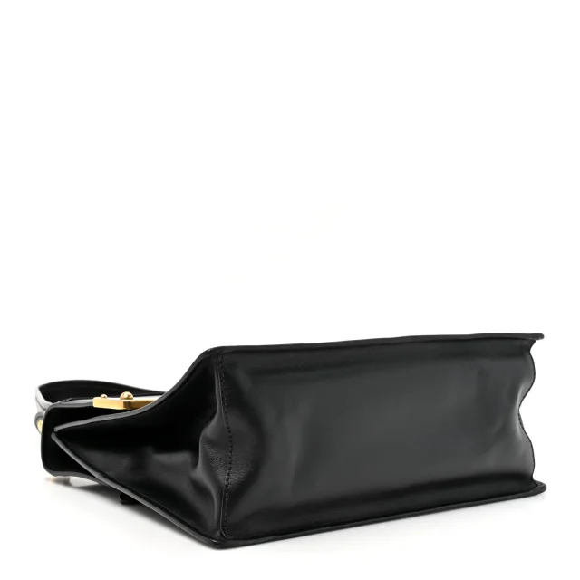 Prada City Calfskin Saffiano Cahier Top Handle Bag Black in Black Saffiano leather from FASHIONPHILE, photo 4 of 13
