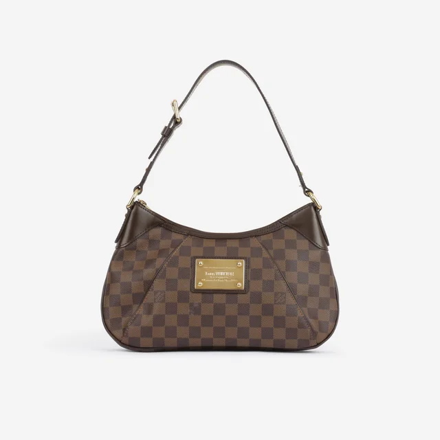Louis Vuitton Thames Shoulder Bag - Damier Ebene Canvas | Gold Hardware in Brown Canvas from Bagista