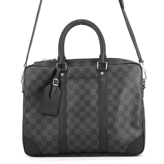Louis Vuitton Port Documan Voyajaj NoirN40445 Damier Graphite in Grey from GALLERY RARE