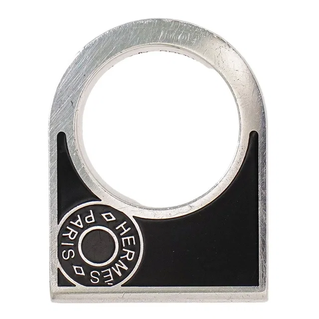 Hermès Sellier Ring 49 Silver in Silver from The Reluxe