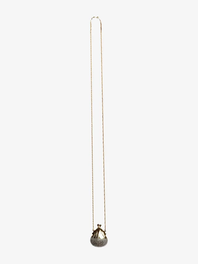 Judith Leiber Gold Chateline Swarovski Crystal Pillbox Necklace in multicolor from Grailed, photo 1 of 1