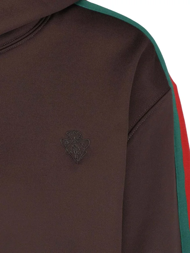 Gucci Web Striped Stretch Jersey Hoodie, photo 5 of 5 from SENSER