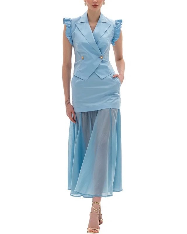 BGL 2pc Vest & Skirt Set in https://asset2.ruecdn.com/images/sw/105071/1050716650_RLSW_blue.jpg, image 1 of 1 from Gilt