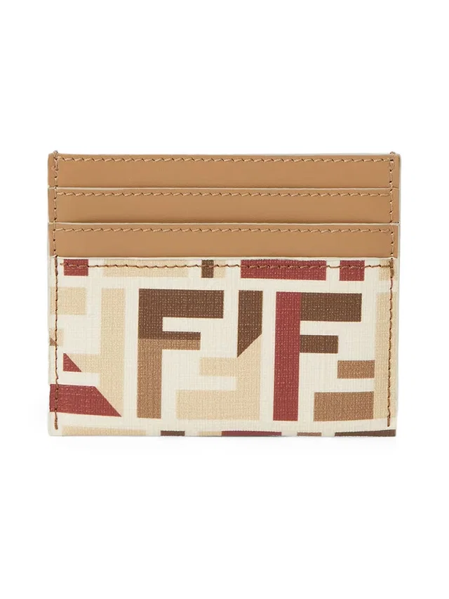 Fendi Card Case — Beige Polyurethane Wallets & Purses in Beige from HEWI