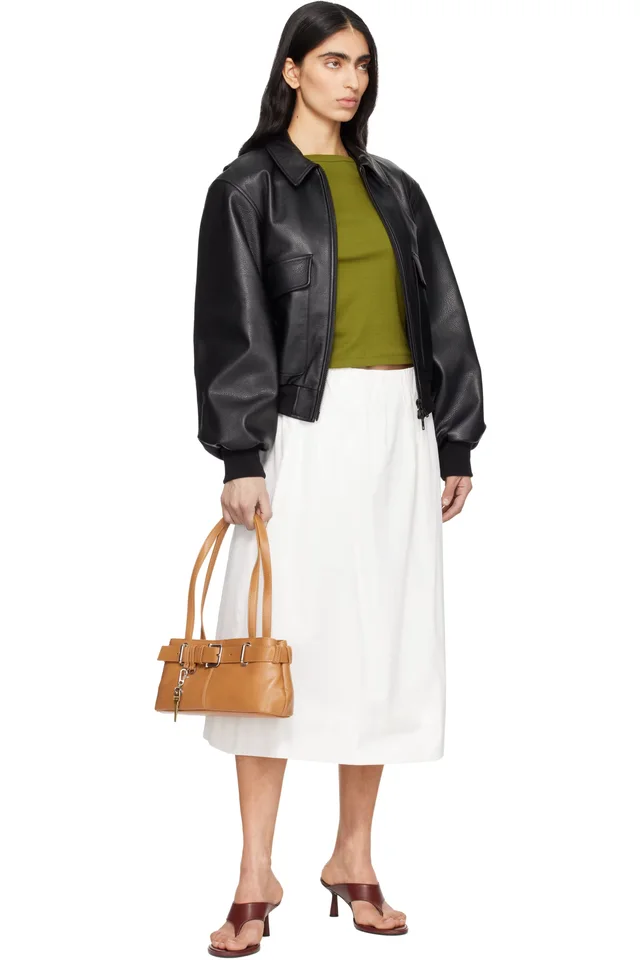 OSOI Tan Shoulder Brocle Mini Bag, photo 4 of 4 from SSENSE