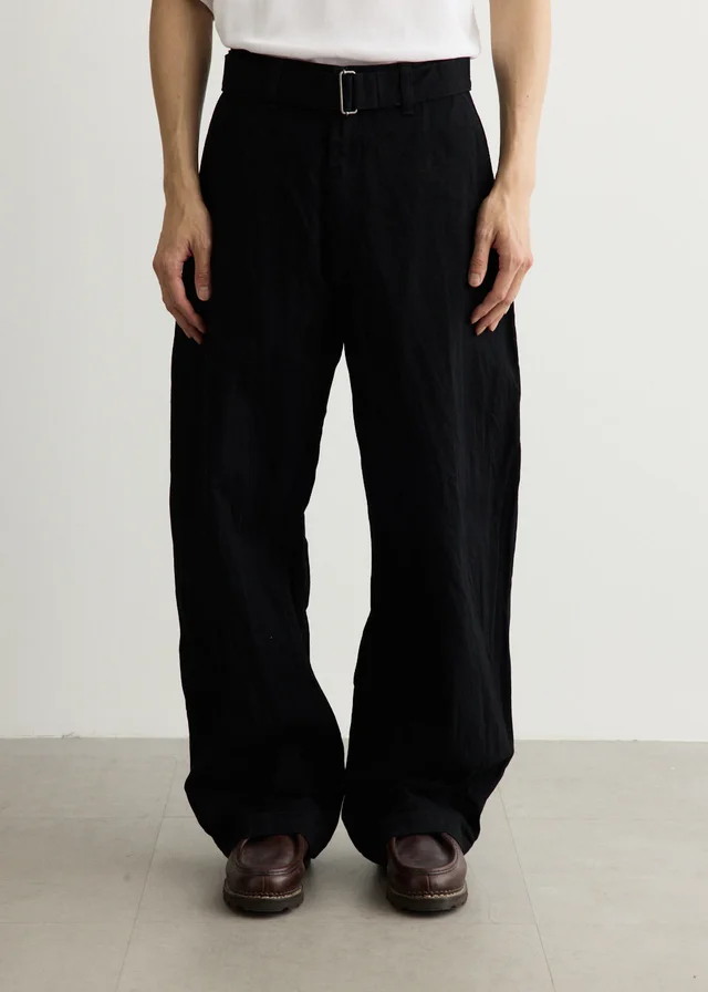 Studio Nicholson Crinkle Denim Jeans in Black from Incu, photo 1 of 1