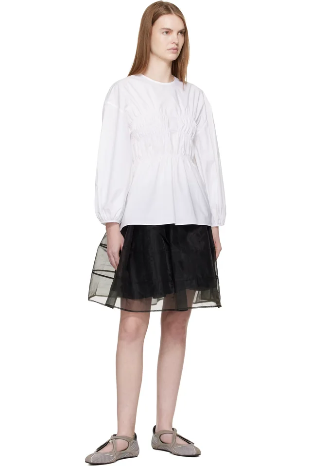 Cecilie Bahnsen White CBcamryn Blouse, photo 4 of 4 from SSENSE