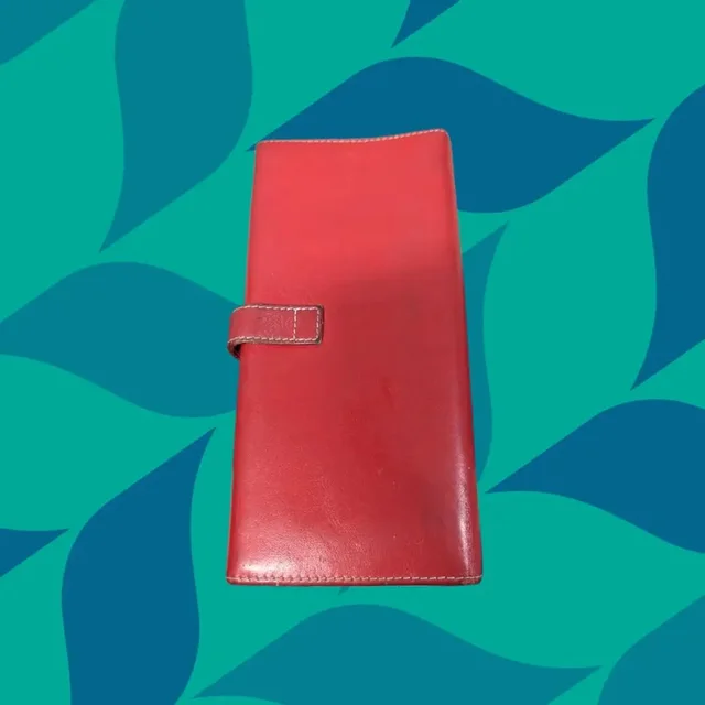 Ferragamo Wallet Long Bifold Vara Red Leather Womens 9w1207 in multicolor Leather from Grailed