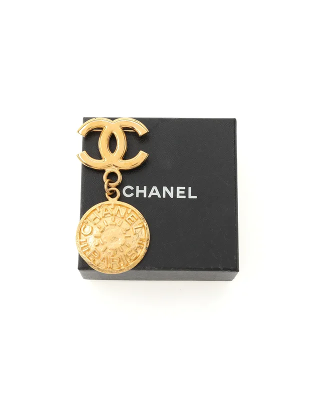 Chanel Coco Mark Brooch in Wool from A Retro Tale, photo 2 of 5