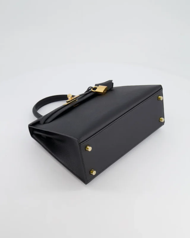 Hermès Kelly 25 Sellier Bag in Black Epsom leather from Sellier, photo 19 of 24