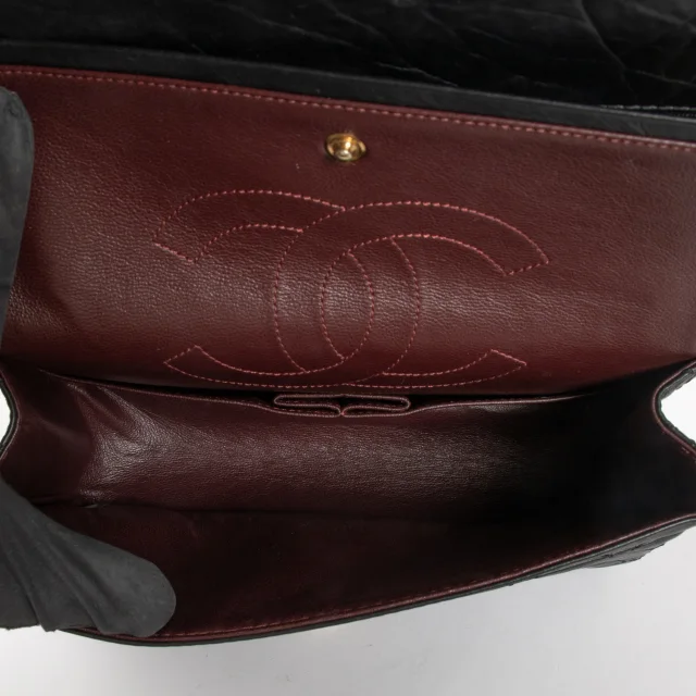 Chanel Aged Calfskin Medium Reissue 2.55 Bag in Black Calfskin from Labellov, photo 8 of 9