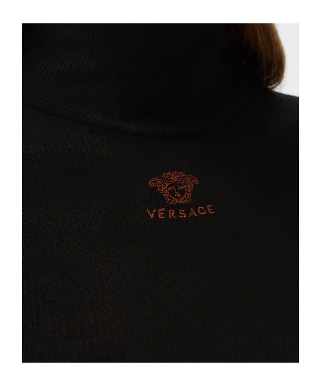 Versace Embroidered Logo Turtleneck Sweater, photo 5 of 5 from SENSER