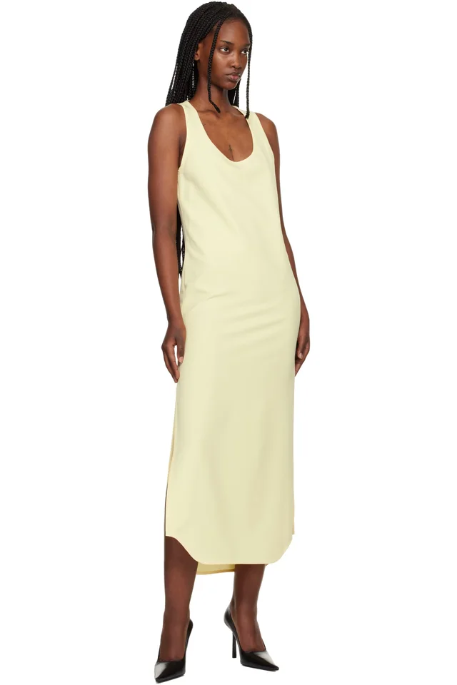 WARDROBE.NYC Yellow Matte Tank Maxi Dress, photo 4 of 4 from SSENSE