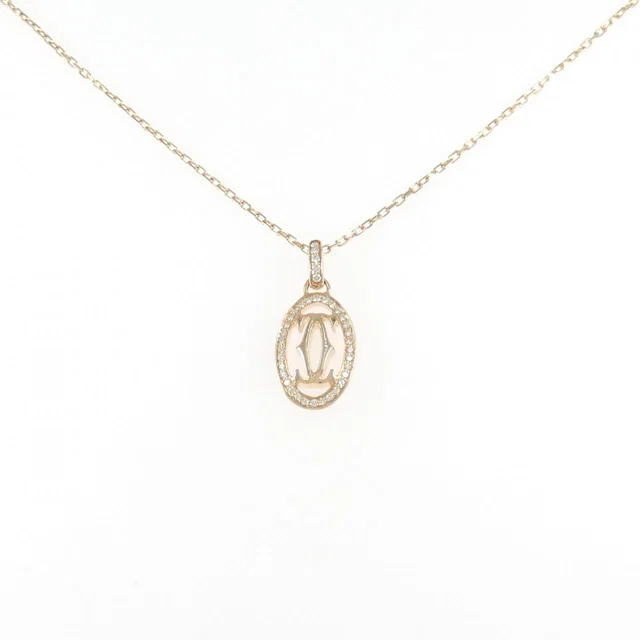 Cartier 750 Pink Gold Diamond Necklace in Pink from LuxUness