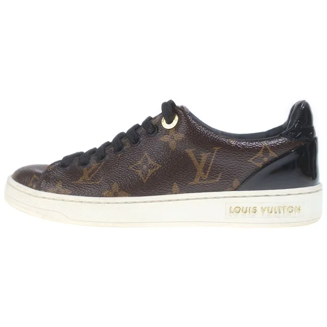 Louis Vuitton Front Row Line Sneakers Patent Monogram Canvas Row Low in Patent leather from The Reluxe