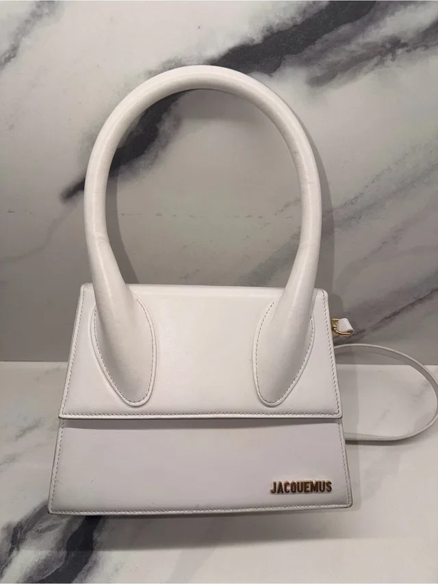 Jacquemus Le Grand Chiquito Leather Tote Bag in white Leather from Poshmark