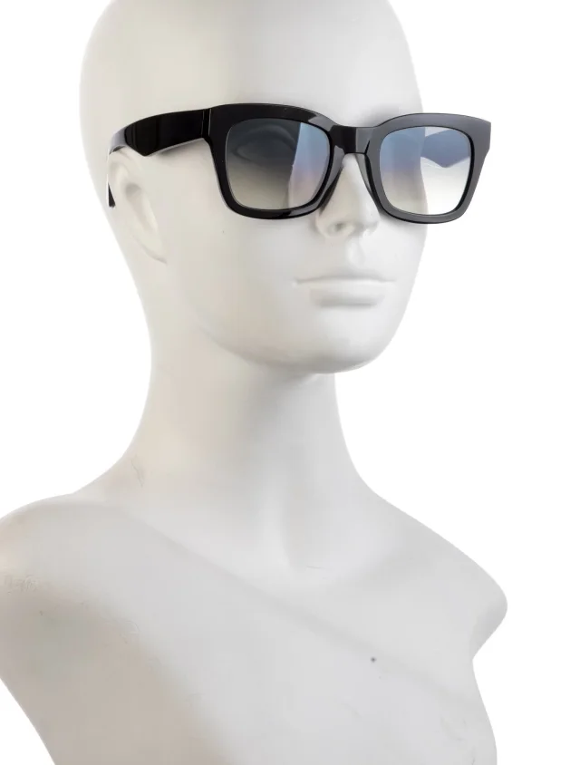 Khaite Square Gradient Sunglasses in black from The RealReal, photo 3 of 3