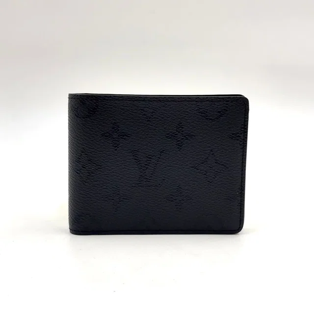 Louis Vuitton Portefeuille Multiple Enabled Leather Black Wallet in Black Leather from The Reluxe