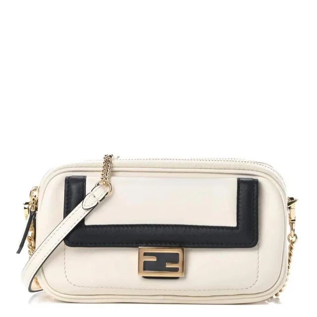 Fendi Women's Bag - Cream/Gold in gold from Depop, photo 1 of 1