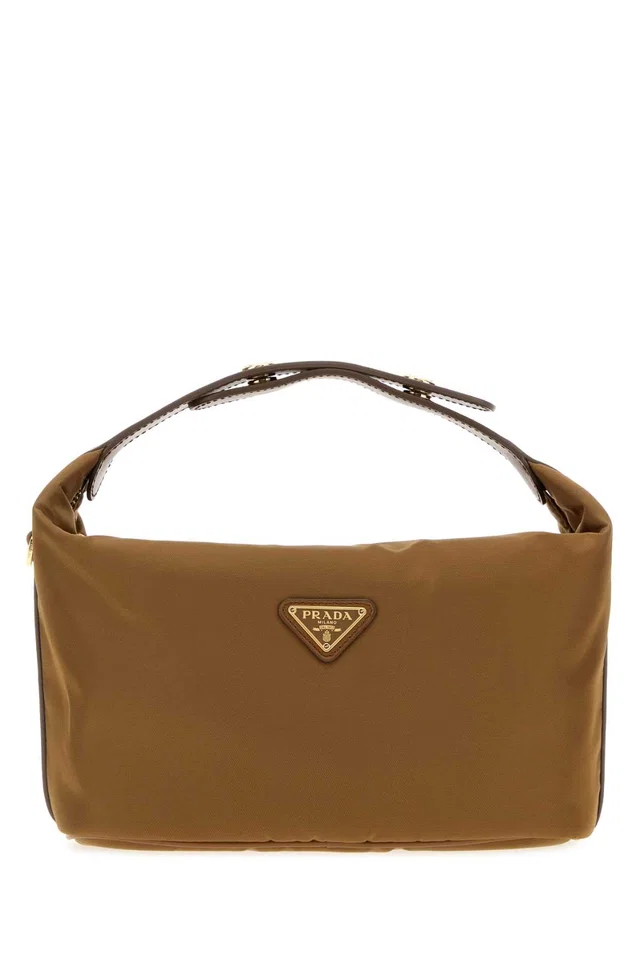 Prada Chérie Shoulder Bag — Camel in Brown Nylon from HEWI