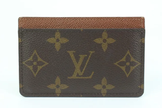 Louis Vuitton Monogram Porte Cartes Card Holder Wallet Case in Canvas from Bagriculture