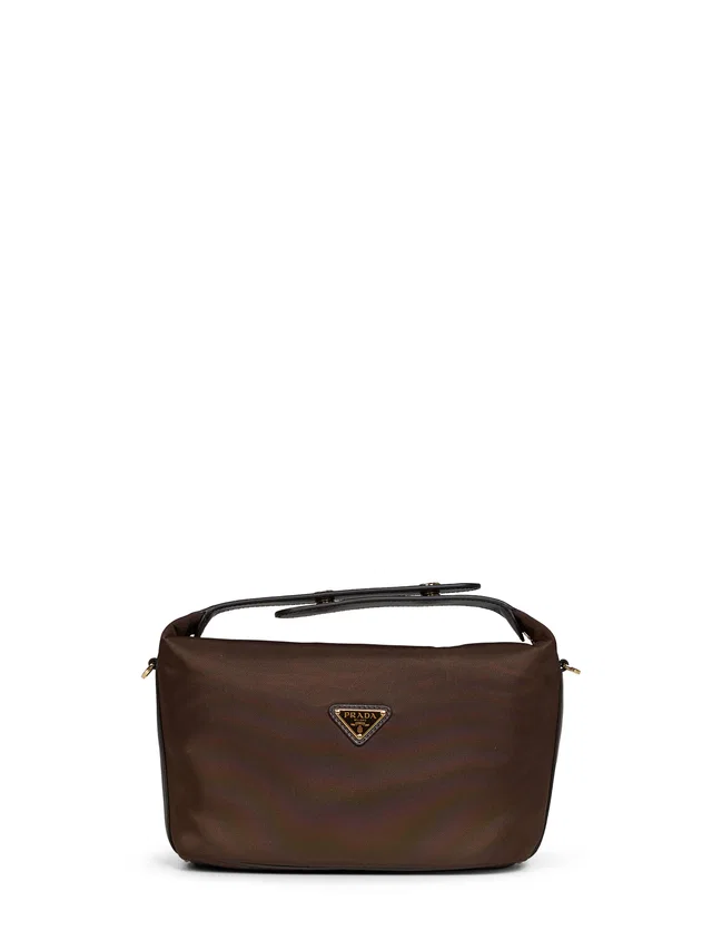 Prada Shoulder Bag — Brown Recycled Polyamide in Brown Nylon from HEWI