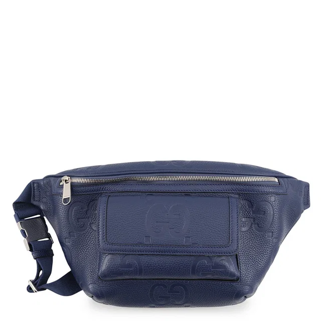 Gucci Jumbo GG Embossed Crossbody Bag Blue645093 AABY7 4236 Leather in Leather from GALLERY RARE