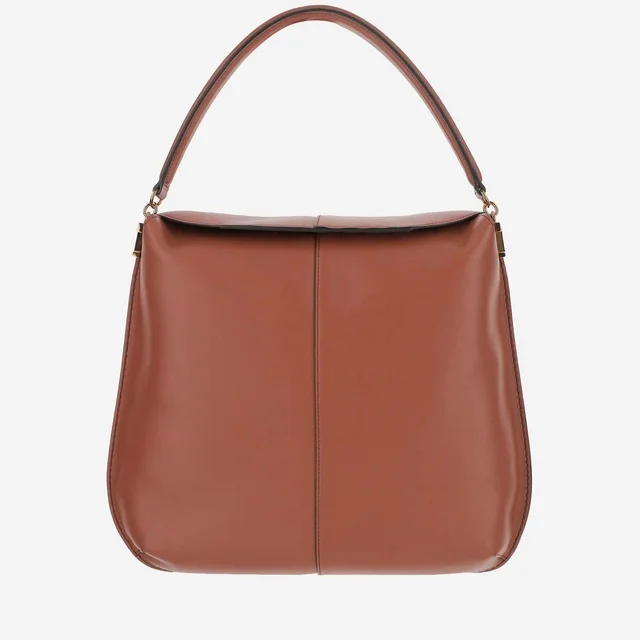 Tod's Leather T-Detail Hobo Bag — Brown in Brown Leather from HEWI, photo 2 of 2