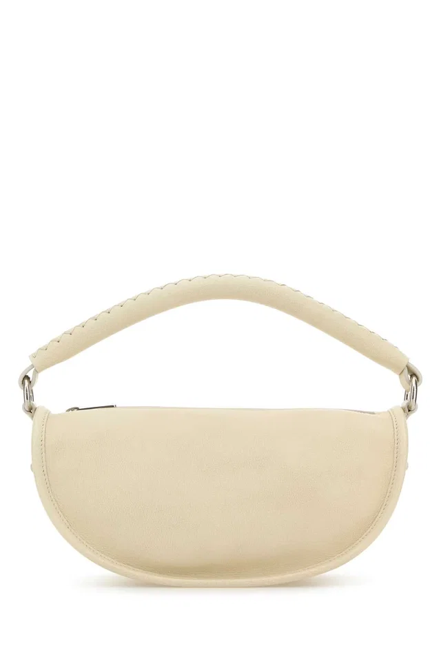 Burberry B Clip Shoulder Bag — Beige in Beige Calfskin from HEWI