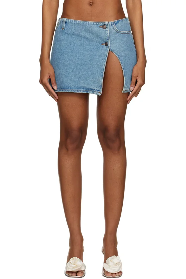 Magda Butrym Blue Ultra Denim Miniskirt, image 1 of 1 from SSENSE