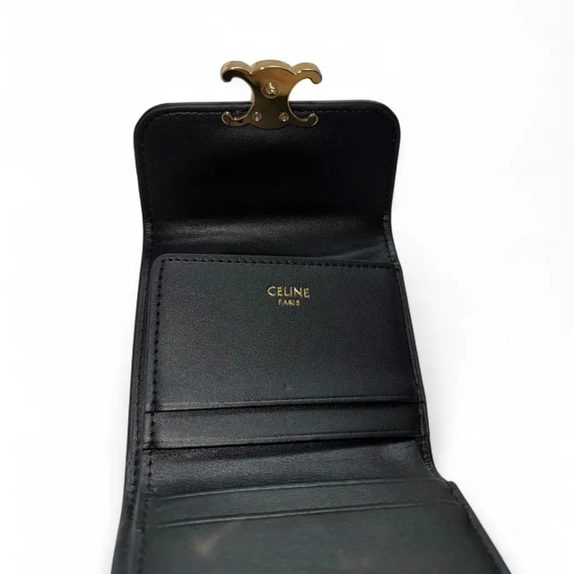 Celine Women's Wallet - Black in black from Depop, photo 4 of 6
