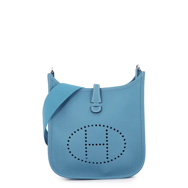 Hermès Evelyne3 New Blue Jean Taurillon Clemence Size 23 in Blue Clemence leather from GALLERY RARE