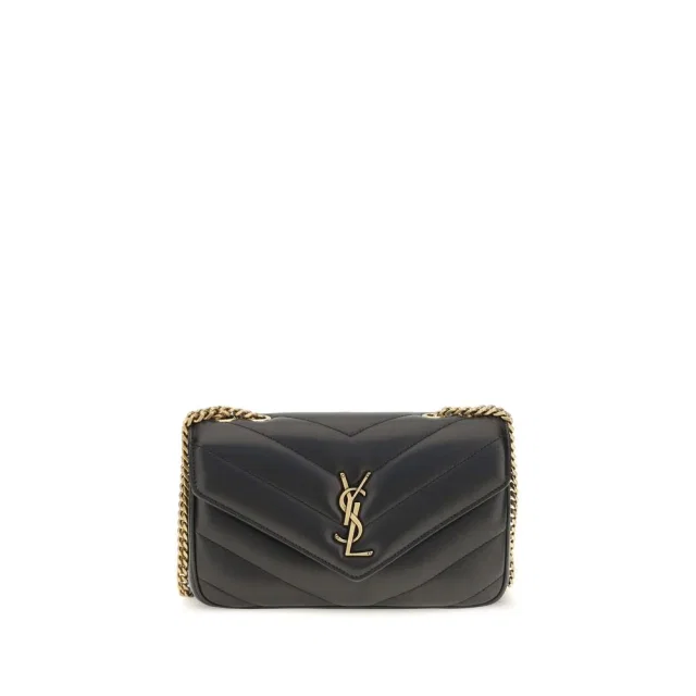Saint Laurent LouLou Shoulder Bag — Black in Black, image 1 of 1 from italist