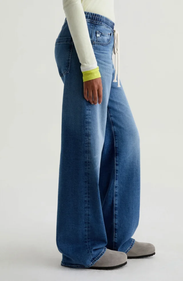 AG Adria Drawstring Low Rise Wide Leg Jeans, photo 4 of 8 from Nordstrom Rack