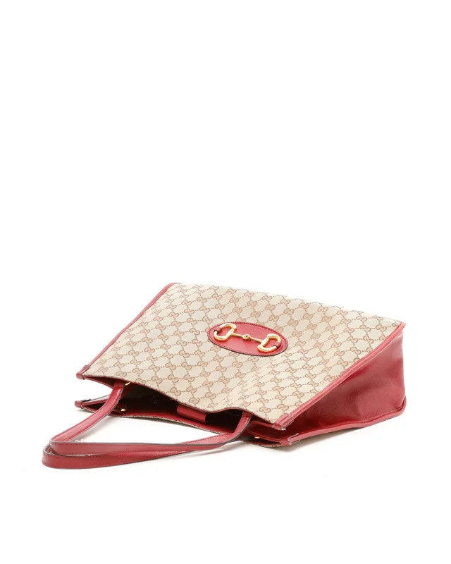Gucci GG Horsebit 1955 Tote Bag in Canvas from A Retro Tale, photo 5 of 12