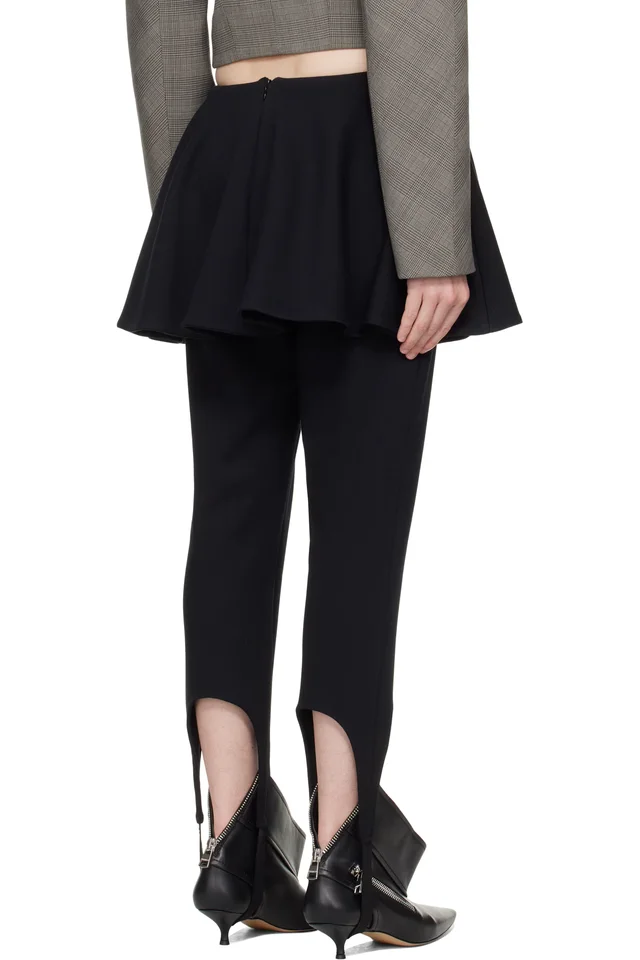 FIDAN NOVRUZOVA Black Ashlyn Stirrup Skirt Leggings, photo 3 of 4 from SSENSE