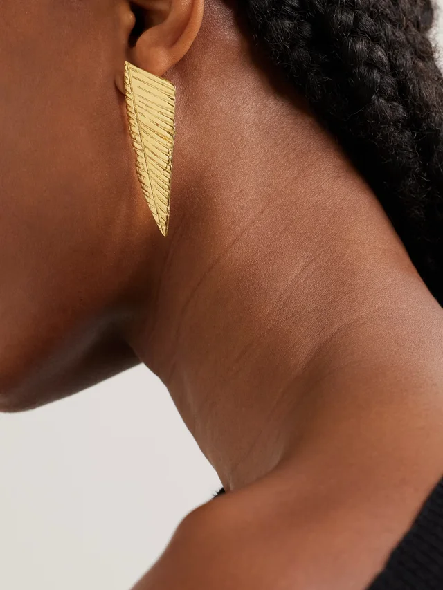 YSSO + Eden Rock St Barths Ylang Ylang gold-plated earrings in Metallic, photo 2 of 2 from NET-A-PORTER (Canada)