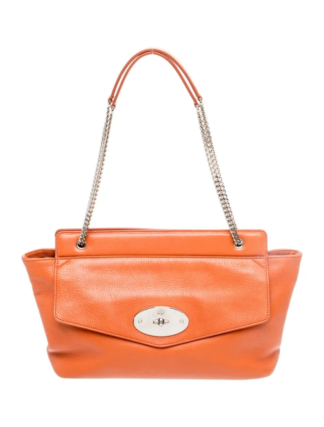 Mulberry Leather Shoulder Bag in orange Leather from The RealReal