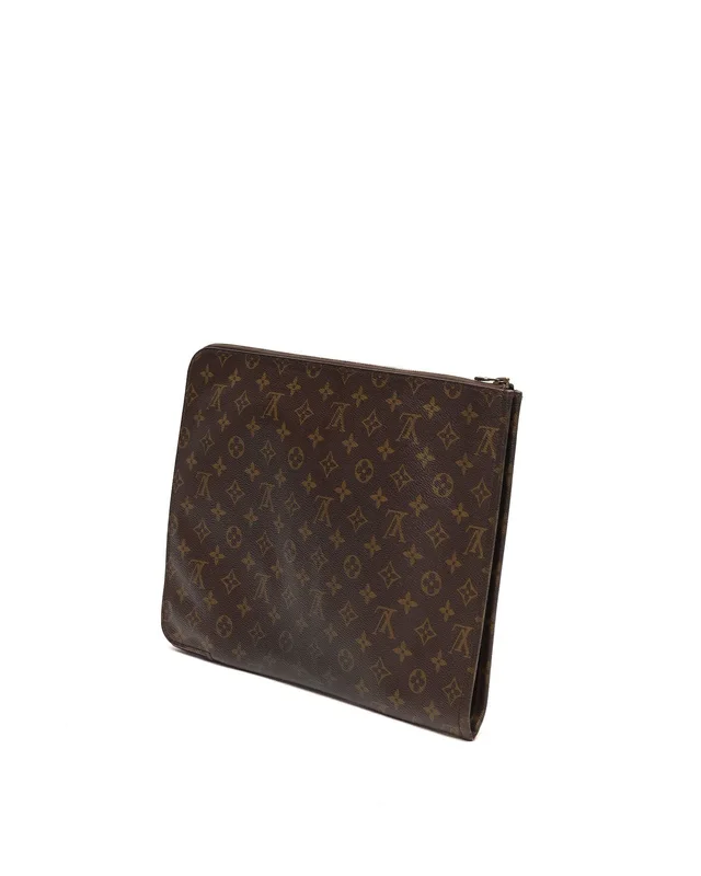 Louis Vuitton Monogram Laptop Case, 17-inch in Coated canvas from A Retro Tale, photo 3 of 12