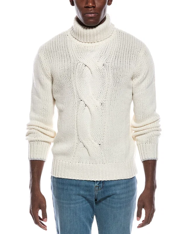Brunello Cucinelli Cable 100% Cashmere Turtleneck Sweater, image 1 of 1 from Gilt