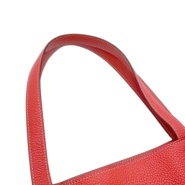 Hermès Double sense Rouge duchesse/Bougainvillier Taurillon Clemence Swift Leather Size 45 in Red Clemence leather from GALLERY RARE, photo 14 of 15
