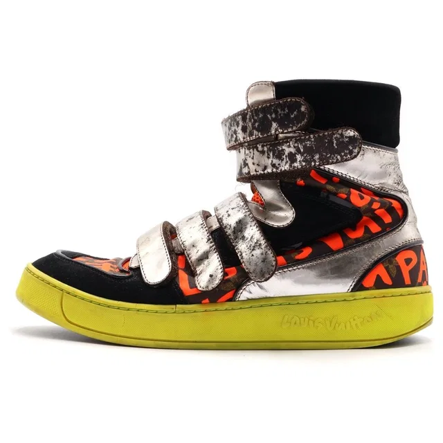 Louis Vuitton Steven Sprouse Monogram Graffiti Velcro Sneakers Multi from The Reluxe