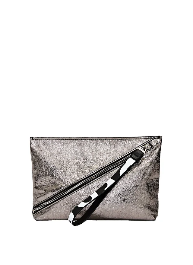 Proenza Schouler PS Logo Zip Pouch, Dark Silver from Cultstatus, photo 1 of 1