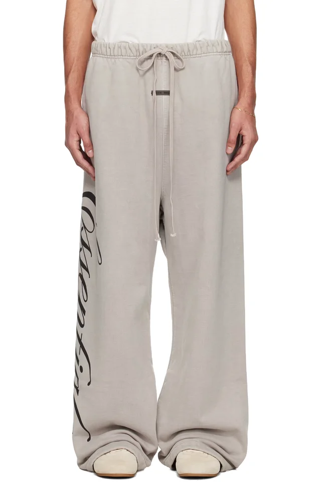 Gray Holiday Heavy Fleece Lounge Sweatpants, image 1 of 1 from SSENSE